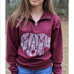 Mama bear half zip